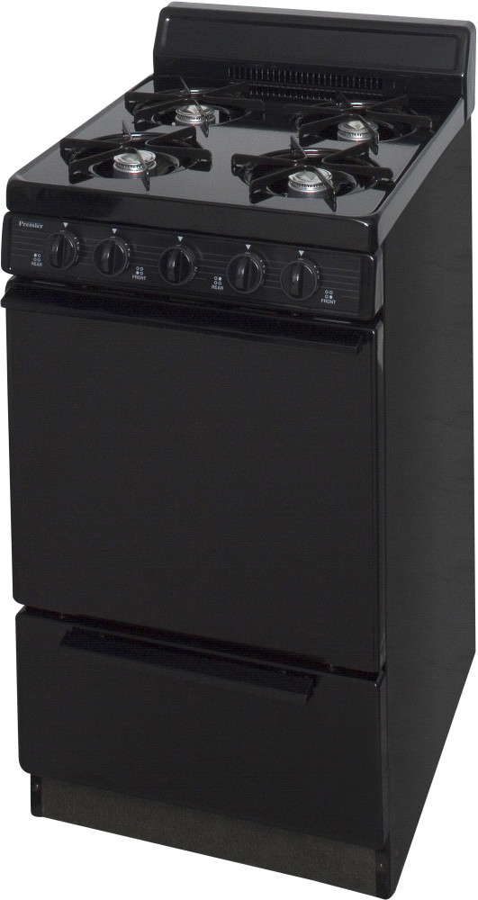 Premier BAK100BP 20 Inch Freestanding Gas Range with 4 Open Burners