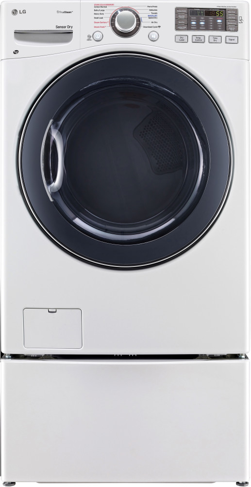 LG DLEX3570W 27 Inch 7.4 cu. ft. Electric Dryer with 12 Drying Programs