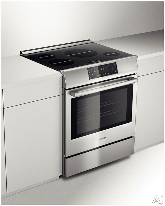 Bosch HIIP054U 30 Inch Slidein Induction Range with 4 Cooking Zones, 4