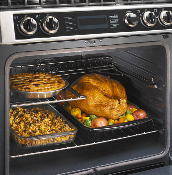 Bosch HDI7052U 30 Inch Slidein DualFuel Range with 16,000 BTU