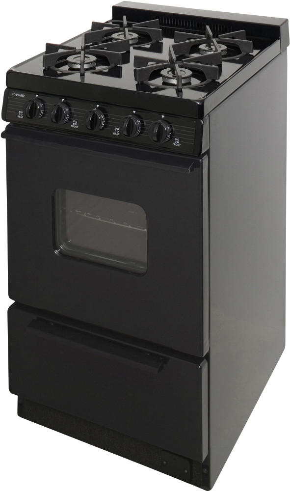 Premier BHK5X0BP 20 Inch Freestanding Cordless Gas Range with 4 Sealed