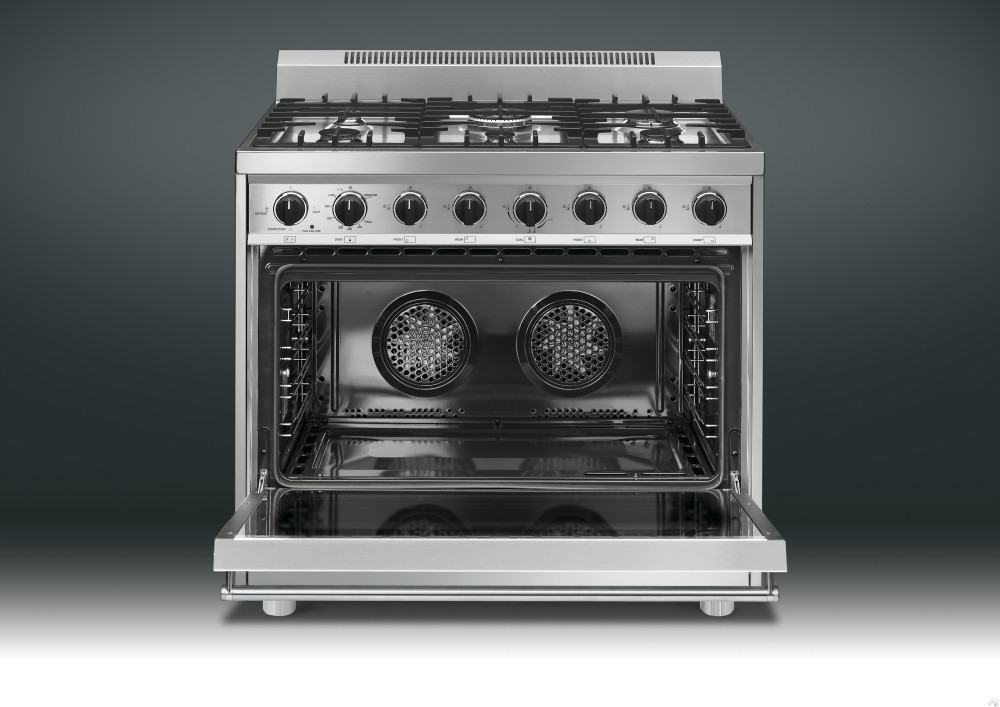 Smeg C36GGXU 36 Inch Freestanding Gas Range with 6 Sealed Burners, Cast