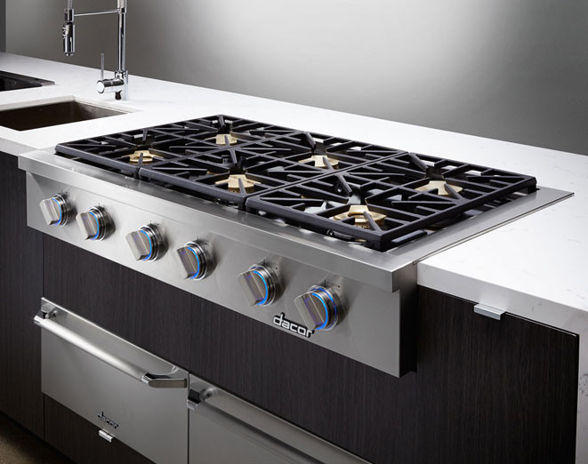 Dacor DYRTP486SLP 48 Inch Gas Rangetop with 6 Sealed Burners, 18,000