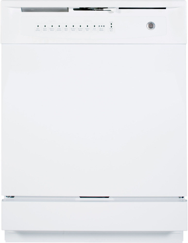 GE GSD4000DWW Full Console Dishwasher with 12 Place Settings, 5 Cycles