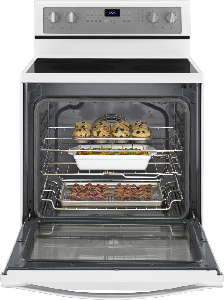 Whirlpool WFE715H0EH 30 Inch Freestanding Electric Range with 5 Radiant