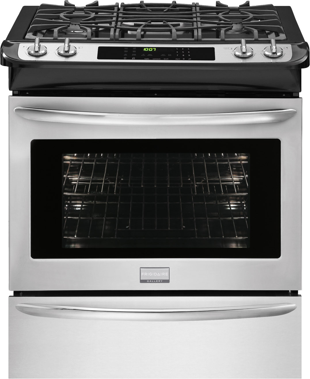 Frigidaire FGDS3065PF 30 Inch SlideIn DualFuel Range with 4 Gas