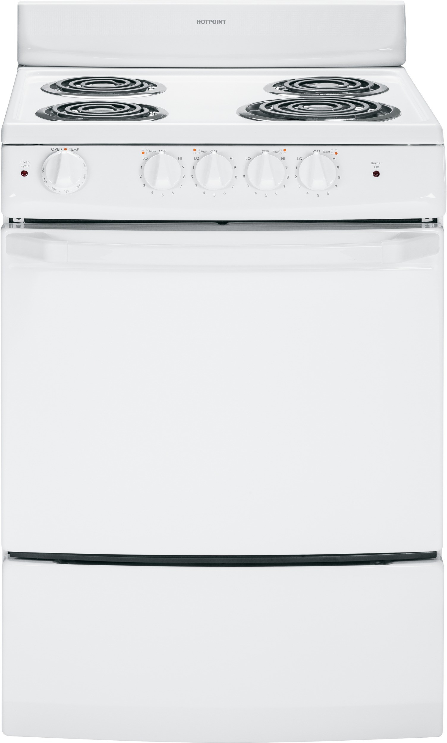 Hotpoint RA724KWH 24 Inch Freestanding Electric Range with 3.0 cu. ft